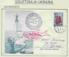 Russia MS Sovjetskaja Ukraina Walfangflotte Ca 1983 (OR213B) - Navires & Brise-glace