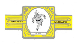 10) Bague De Cigare Série Tintin Jaune Grise La Finca Tropical Kuifje Collectie Police Judiciaire En Superbe.Etat - Objets Publicitaires