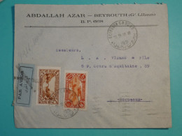 DI 6  LIBAN     BELLE  LETTRE 1931 BEYROUTH A BORDEAUX FRANCE ++AFF. INTERESSANT++ ++ - Covers & Documents