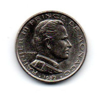 MONACO --MONTE CARLO --Monégasque -- Pièce De 1/2 Franc. 1982 -- RAINIER III - 1960-2001 Neue Francs