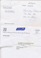 Antwerpen Belgie - Leiden The Netherlands 2002 - Damaged Mail - Apology Letter - Storia Postale