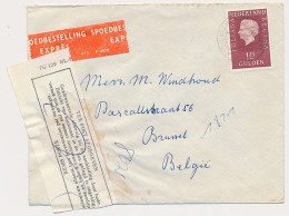 Express Cover The Netherlands - Brussel Belgium 1970 - Label: Notification Of Arrival - Cartas & Documentos