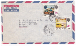 From Seychelles To UK - 1972 - Seychelles (1976-...)