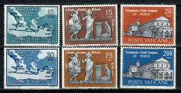 Vatican 1961 Yv. 322/27*,  Mi 369/74*, Sass. 304/09* MH (2 Scans) Tweede Keus / Second Choix - Unused Stamps