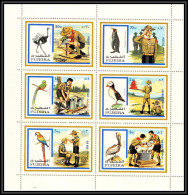 047A - Fujeira - MNH ** Mi N° 1012 / 1017 A Scout (scouting - Jamboree) + Oiseaux (birds) PERROQUETS / PELICAN .. - Papagayos