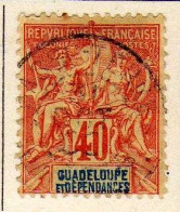 Guadeloupe - (1892) -  40 C.Type Groupe -  Oblitere - Gebraucht