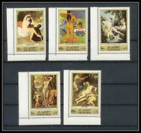 065a - Fujeira - MNH ** Mi N° 1006 /1010 A Tableau (tableaux Gauguin French Paintings) Nus (nudes)  - Impresionismo