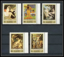 065b - Fujeira - MNH ** Mi N° 1006 /1010 A Tableau (tableaux Gauguin French Paintings) Nus (nudes)  - Naakt