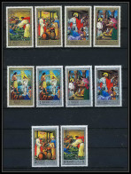 067 - Sharjah - MNH ** Mi N° 748 / 757 A Religion Life Of Jesus Christ Tableau (tableaux Painting) - Cristianesimo