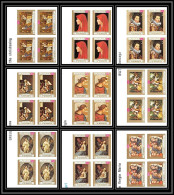 088b - Yemen Kingdom - MNH ** Mi N° 717 / 725 B Tableau (tableaux Paintings) Non Dentelé (Imperf) Rubens Bloc 4 - Rubens