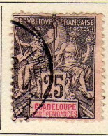 Guadeloupe - (1892) -  25 C.Type Groupe -  Oblitere - Oblitérés