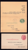 USA  2 PS Cards G&M Washington /McKinley Precanceled 15909 - 1921-40