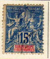 Guadeloupe - (1892) -  15 C.Type Groupe -   Obliteres - Gebraucht