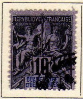 Guadeloupe - (1892) -  10 C.Type Groupe -   Obliteres - Gebraucht