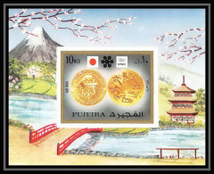 139 - Fujeira MNH ** Mi Bloc N° 113 B Jeux Olympiques (winter Olympic Games) SAPPORO 72 Non Dentelé (Imperf) - Inverno1972: Sapporo