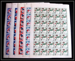 142c - YAR (nord Yemen) MNH ** Mi N° 619 / 623 A Jeux Olympiques (olympic Games) Grenoble 1968 Hockey Feuilles (sheets) - Inverno1968: Grenoble