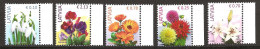 Lettonie Latvija 2015 N° 901 / 5 ** Fleurs, Galanthus, Perce-neige, Dahlia, Lis, Calendula, Souci Pois De Senteur Parfum - Lettland