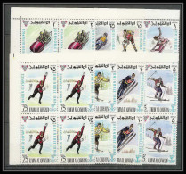 160b - Umm Al Qiwain MNH ** N° 233 / 240 A Bloc 4 Jeux Olympiques (winter Olympic Games) Grenoble 1968 Bob Hockey  - Winter 1968: Grenoble