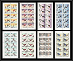 171b - Sharjah MNH ** N° 400 / 407 A Jeux Olympiques (winter Olympic Games) Grenoble 1968 Hockey Feuilles (sheets) - Inverno1968: Grenoble