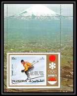 187 Fujeira MNH ** Mi Bloc N° 90 A Jeux Olympiques (olympic Games SAPPORO 72 Downhill Skiing Ski - Hiver 1972: Sapporo