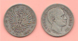 Italia 1 Lira 1907 Italie King Vittorio Emanuele III° Italie Italy ∇ 9 - 1900-1946 : Victor Emmanuel III & Umberto II