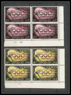 197a Yemen Kingdom MNH ** Mi N° 6 / 7 A 1962 Jeux Olympiques (olympic Games) Cote 10 Euros Overprinted In Red Bloc 4 - Zomer 1960: Rome