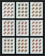 221d Umm Al Qiwain MNH ** N° 323 / 331 A Overprint Gold Jeux Olympiques Olympic Games MEXICO 68 Basket Feuilles (sheets) - Umm Al-Qiwain