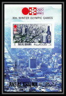 225c RAS AL KHAIMA MNH ** Mi Bloc N° 109 B Jeux Olympiques (olympic Games) Non Dentelé (Imperf) SAPPORO 72 - Ras Al-Khaima