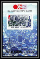 225c RAS AL KHAIMA MNH ** Mi Bloc N° 109 B Jeux Olympiques (olympic Games) Non Dentelé (Imperf) SAPPORO 72 - Winter 1972: Sapporo