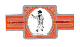 9) Bague De Cigare Série Tintin Orange Grise La Finca Tropical Kuifje Collectie Dupond Où Dupont Détective Superbe.Etat - Objets Publicitaires