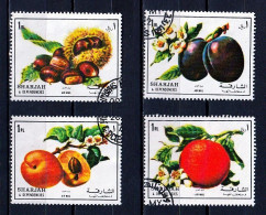 SHARJAH 1972 Michel 1220-23  Fruits - Schardscha