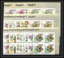 239c - Fujeira MNH ** Mi N° 159 / 176 B Bloc 4 Papillons (butterflies Papillon) Non Dentelé (Imperf) - Fujeira