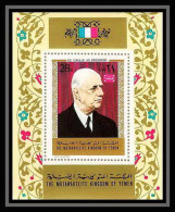 252 - Yemen Kingdom MNH ** Mi Bloc N° 222 A De Gaulle - Yémen