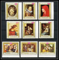 272 - Yemen Kingdom MNH ** Mi N° 717 / 725 A Tableau (tableaux Painting) Peinture (painting Rubens Raphael Murillo  - Rubens