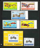 296E Fujeira MNH ** Mi Série N° 612 / 617 B BLOC 40 B Non Dentelé (Imperf) Voiture (Cars Car Automobiles Voitures)  - Fujeira