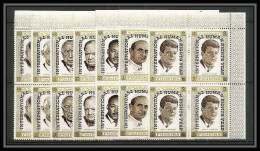 299i - Fujeira MNH ** Mi N° A 374 / 380 A Overprint De Gaulle Kennedy Churchill Pape Pope Adenauer Hammarskjöld Bloc  - Sir Winston Churchill