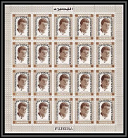 299m- Fujeira MNH ** Mi N°A 380 A Overprint Non Dentelé (Imperf) Kennedy Feuilles (sheets) - Kennedy (John F.)