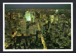 Etats Unis - NEW YORK CITY - Midtown Manhattan At Night - Le Quartier De Manhattan En Vue Aérienne De Nuit - Manhattan