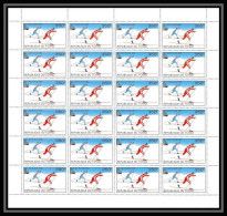 314 Tchad Yvert ** MNH N° 375 Jeux Olympiques Olympic Games Lake Placid Feuilles (sheets) Cross-country Ski Cote 96 Eur - Invierno 1980: Lake Placid