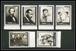 333 - Ajman MNH ** Mi N° 289 / 294 A Year Of Human Righrs Kennedy Martin Luther King Abraham Lincoln - Martin Luther King