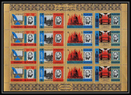 347a Sharjah MNH ** Mi N° 221 / 224 A Winston Churchill London St Paul's Cathedral Big Ben Tower Bridge Feuilles Sheets - Sir Winston Churchill