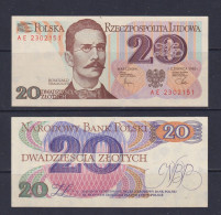 POLAND -  1982 20 Zloty UNC  Banknote - Polen