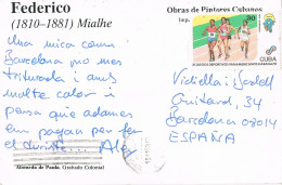 53886. Postal Aerea HABANA (Cuba)  1993. Pintores Cubanos. FEDERICO MIAHLE, Alameda De Paula - Cartas & Documentos