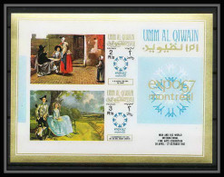 455 Umm Al Qiwain MNH ** Bloc N° 11 B Expo 67 Tableau (tableaux Painting) Non Dentelé Imperf Montreal Gainsborough - 1967 – Montreal (Canada)