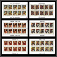 482 - Manama MNH ** N° 56 / 61 A Tableau (tableaux Painting) Terbrugghen Renoir Feuilles (sheets) - Impresionismo