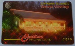 CAYMAN ISLANDS - GPT - Coded Without Control - Seasons Greetings - House - Used - Isole Caiman