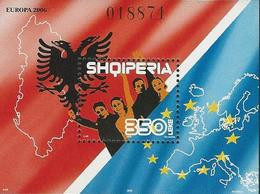 ALBANIA - EUROPA 2006 - TEMA "INTEGRATION" -   SOUVENIR SHEET - 2006