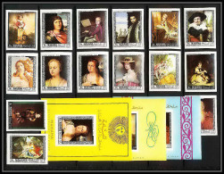 495b Manama MNH ** N° 432 / 446 B + 3 Blocs Tableau (tableaux Painting) Old Masters Botticelli Non Dentelé (Imperf) - Manama