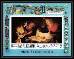 501 Ras Al Khaima MNH ** Bloc N° 50 Tableau (tableaux Painting) Christmas (noel) Van Honthorst  - Ras Al-Khaima