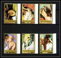 506h Fujeira MNH ** N° 1265 / 1270 A Tableau (tableaux Painting) Nus Nude Edgar Degas France - Impressionismo